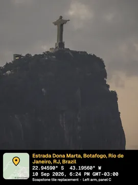 Christ the Redeemer stamped with the Night template