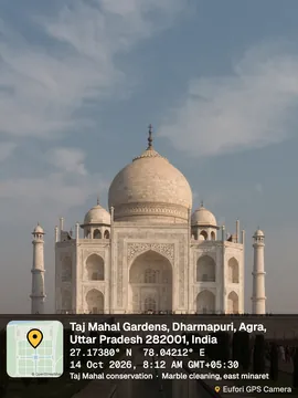Taj Mahal stamped with the Classic template